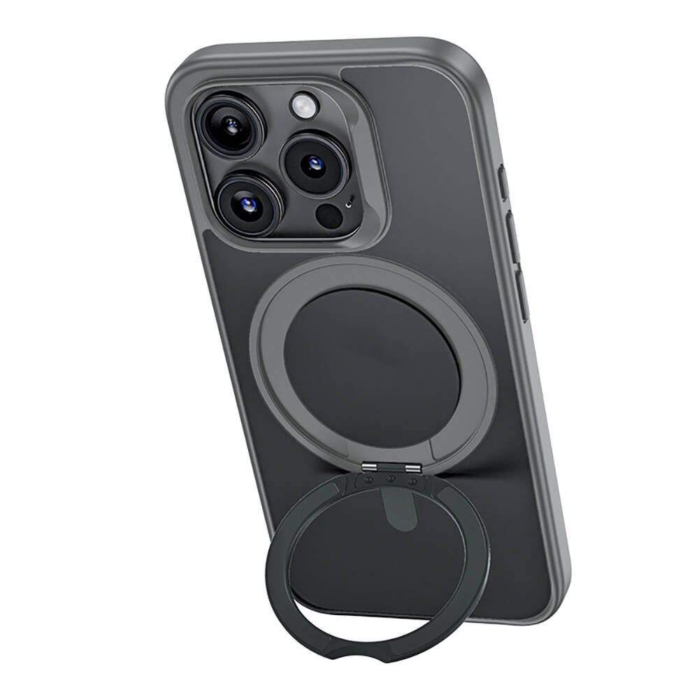 Benks Pop Stand iPhone 15 Pro Max M-safe Şarj Özellikli 360° Dönebilen Kılıf Benks Pop Stand iPhone 15 Pro Max M-safe Şarj Özellikli 360° Dönebilen Kılıf